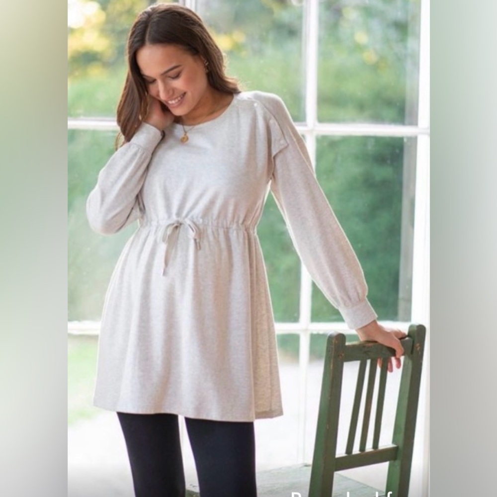 Seraphine Gray Maternity Tunic